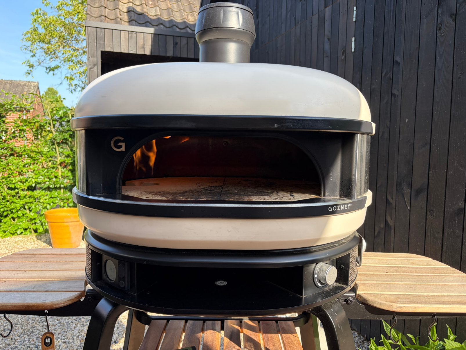 Gozney dome dual pizzaoven buitoven met onderstel, Tuin en Terras, Pizzaovens, Ophalen of Verzenden, Zo goed als nieuw