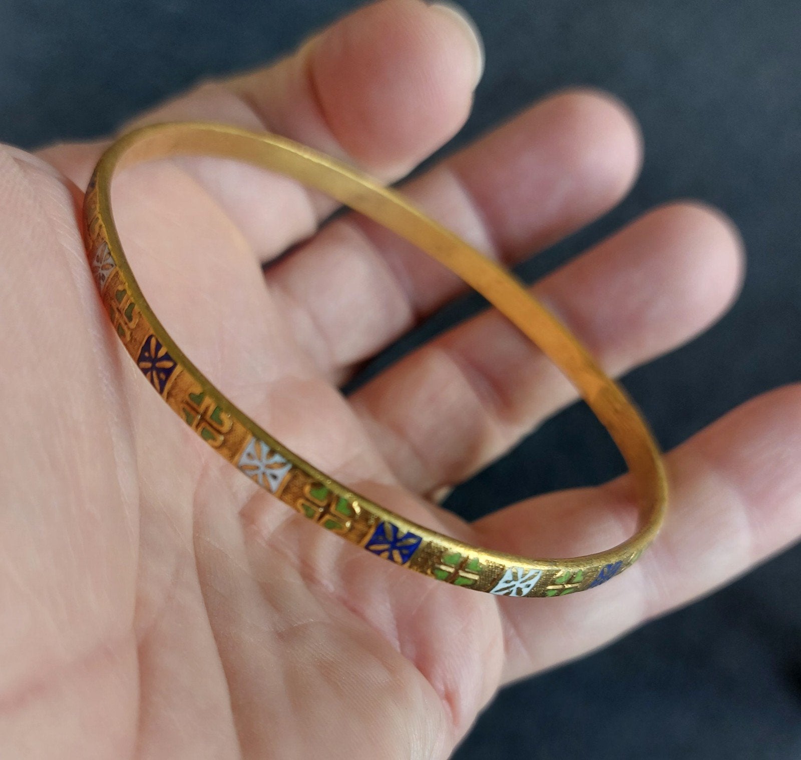 Armband Verguld met Emaille, Sieraden, Tassen en Uiterlijk, Verzenden, Overige materialen, Armband, Verguld
