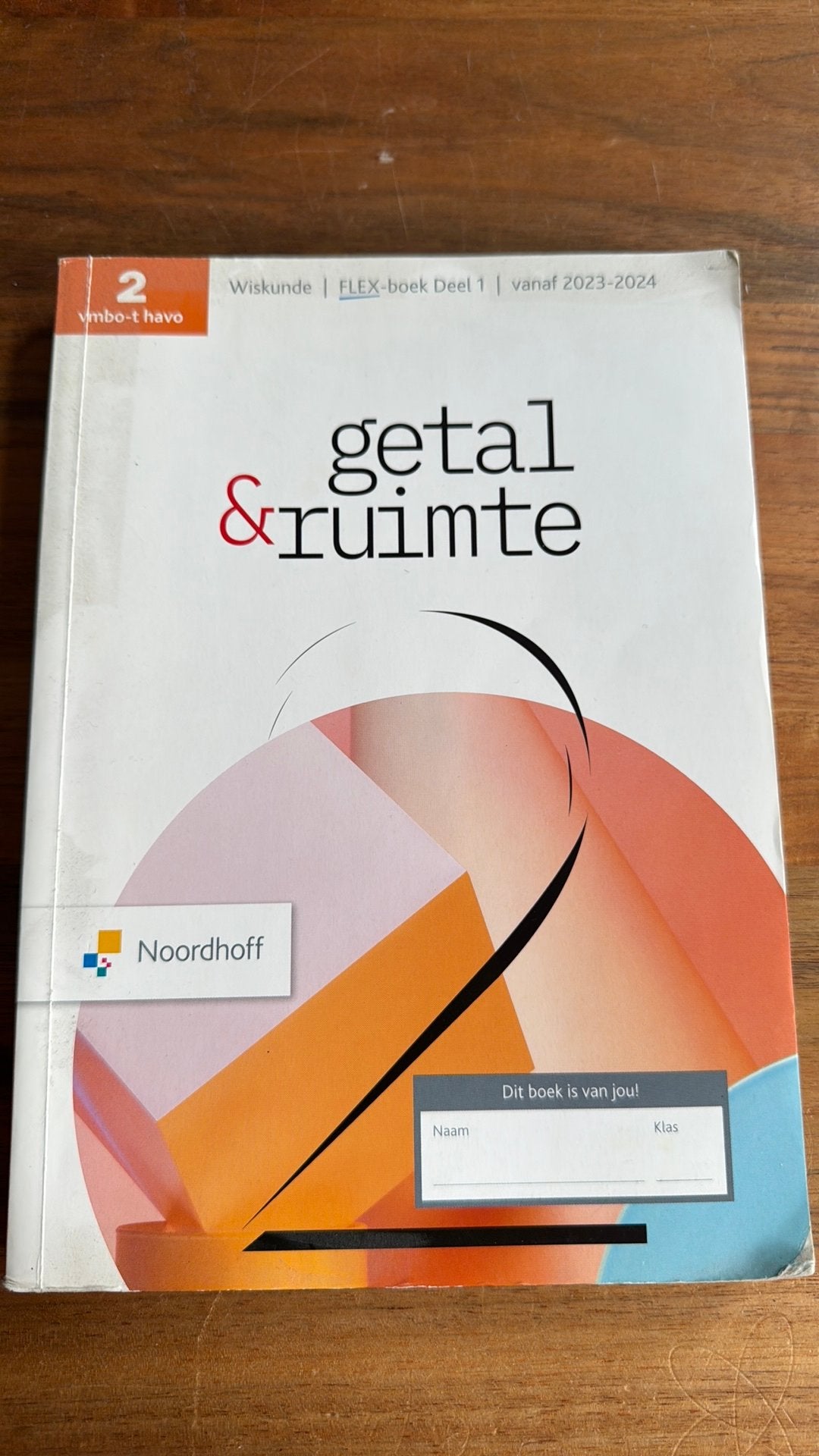 Getal & Ruimte 13e ed vmbo-t/h 2 FLEX leerboek deel 1, Boeken, Ophalen of Verzenden, Zo goed als nieuw