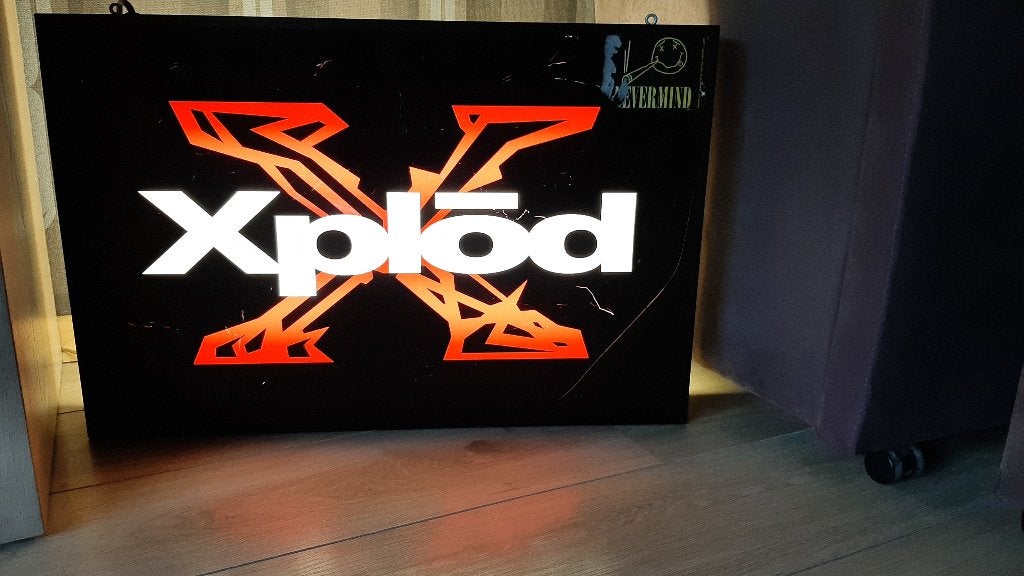 lichtreclame bord van Sony xplod enkelzijdig auto stereo, Ophalen of Verzenden, Gebruikt