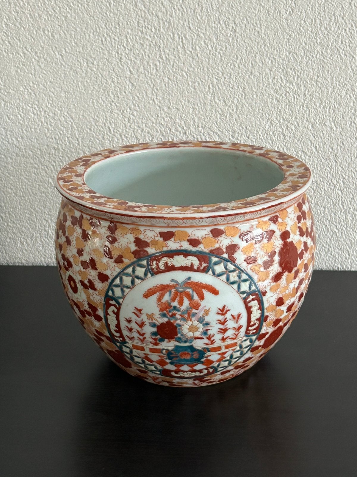 Prachtige Chinese Imari-stijl Bloempot / Cachepot – Ø 24 cm, Ophalen of Verzenden