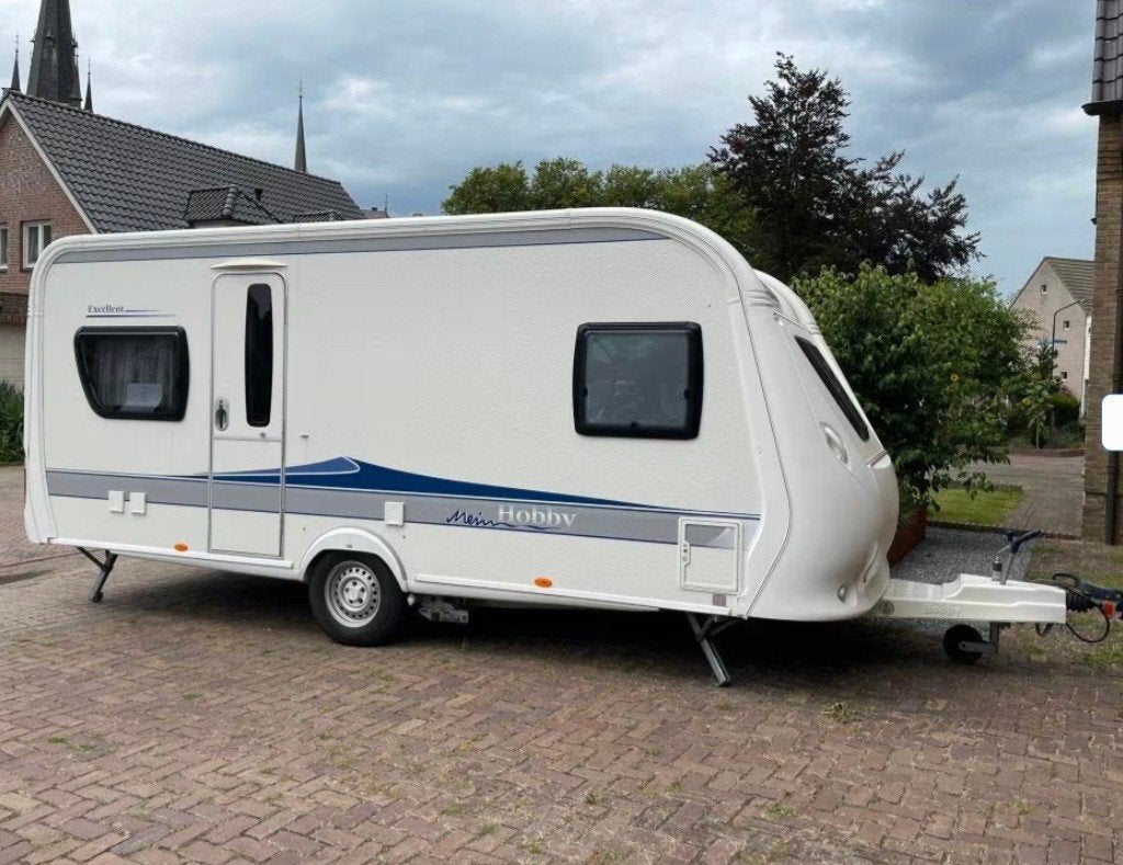 Hobby 495 UFE Excellent, mover, voortent, luifel, Rondzit, Hobby, Frans bed, Kachel