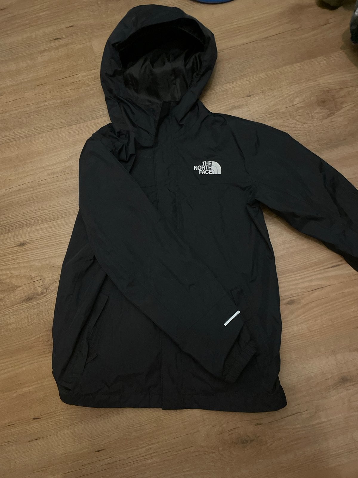 The North Face regenjas zwart - Maat L/G (jongens), Ophalen of Verzenden, Zo goed als nieuw, Overige maten, Zwart