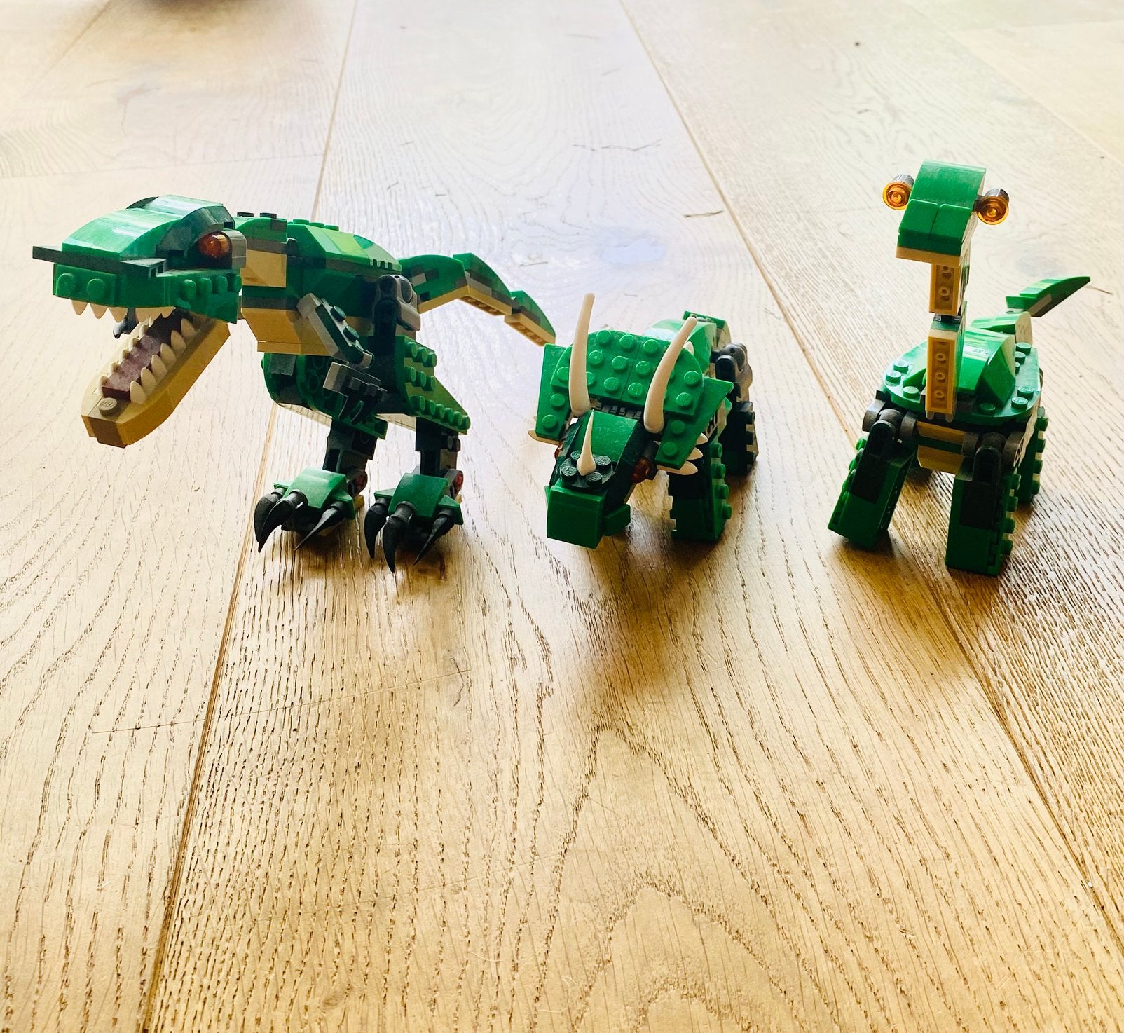 3 dezelfde Lego creator dino sets!, Lego, Ophalen of Verzenden, Zo goed als nieuw, Compleet