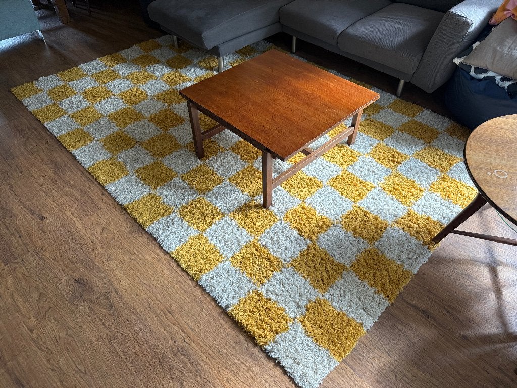 Vintage Teakhouten Salontafel - PAS LOE, Ophalen, Gebruikt, 50 tot 100 cm, 50 tot 100 cm