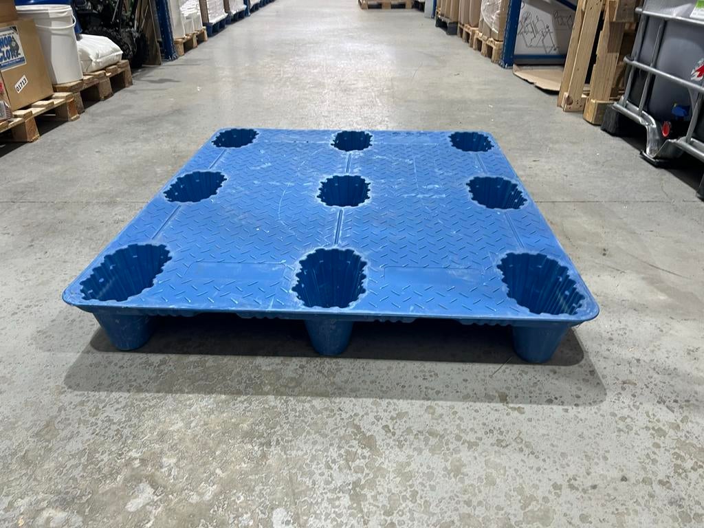 Kunststof Pallet 100x120cm - Blauw, Doe-het-zelf en Verbouw, Kratten en Dozen, Ophalen of Verzenden