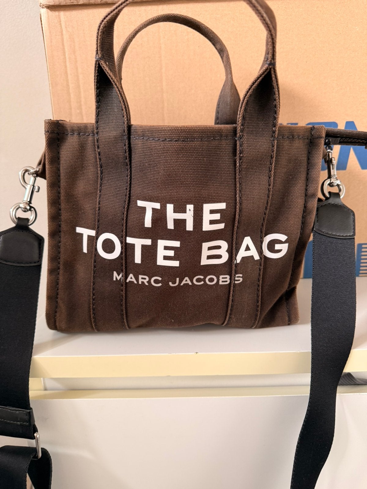 Marc jacobs tote, Ophalen of Verzenden, Gebruikt, Zwart, Schoudertasje