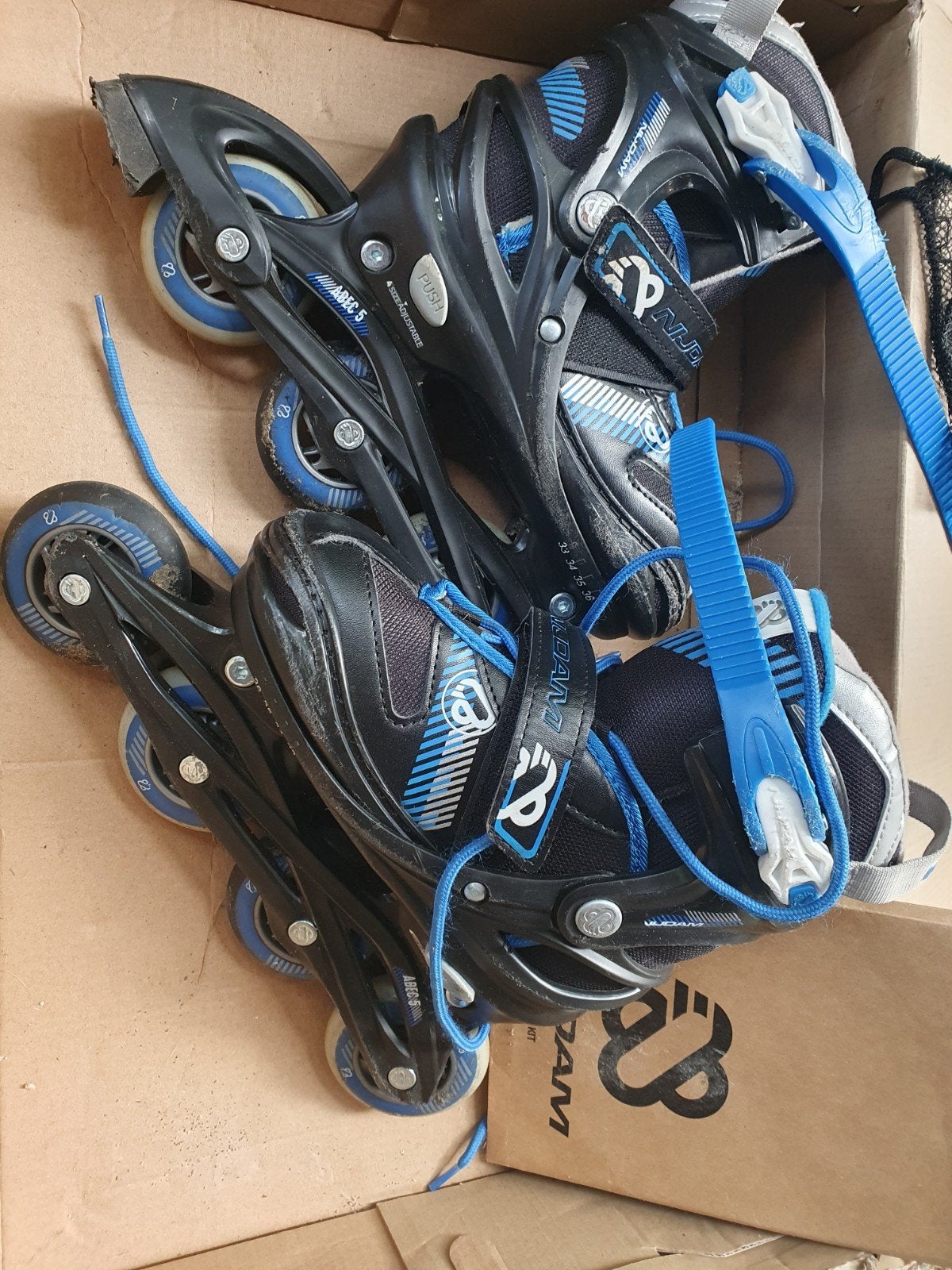 Nijdam Inline Skates met Bescherming - Maat Verstelbaar, Ophalen, Verstelbaar, Gebruikt, Kinderen
