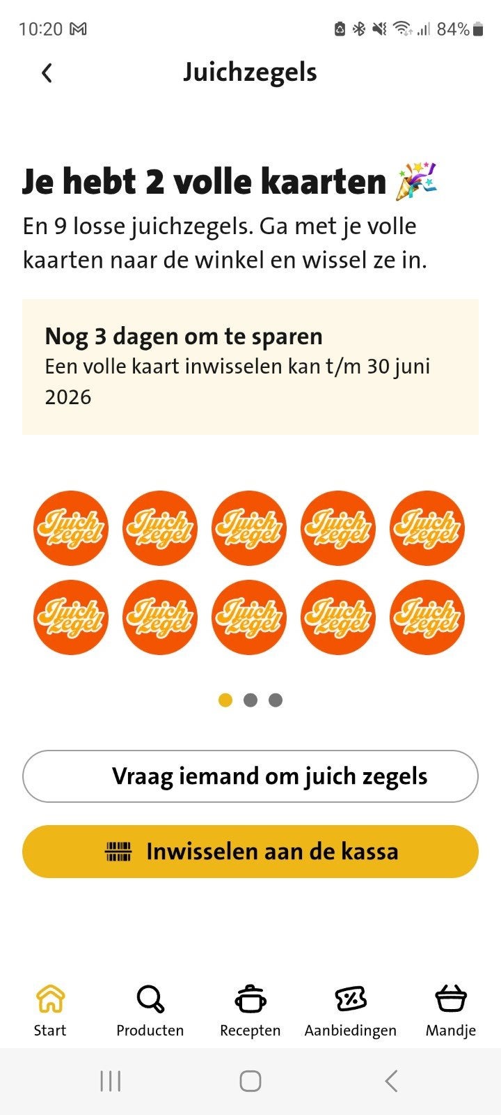Jumbo juichzegels, Ophalen of Verzenden, Winkel, Super of Benzinepomp, Volle spaarkaart