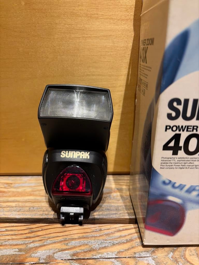 Sunpak Power Zoom 40X flitser, Ophalen of Verzenden, Zo goed als nieuw, Overige merken