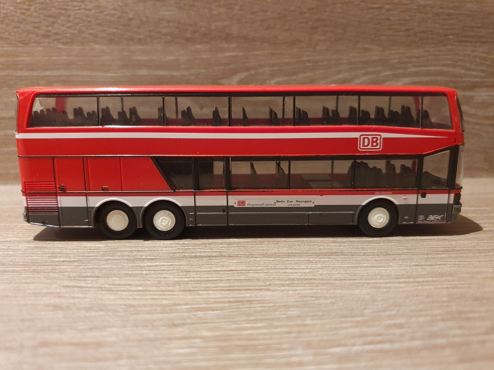 Herpa Setra S228DT BEX/ RegionalExpress rood bus 1:87, Ophalen of Verzenden, Gebruikt, Bus of Vrachtwagen, Herpa