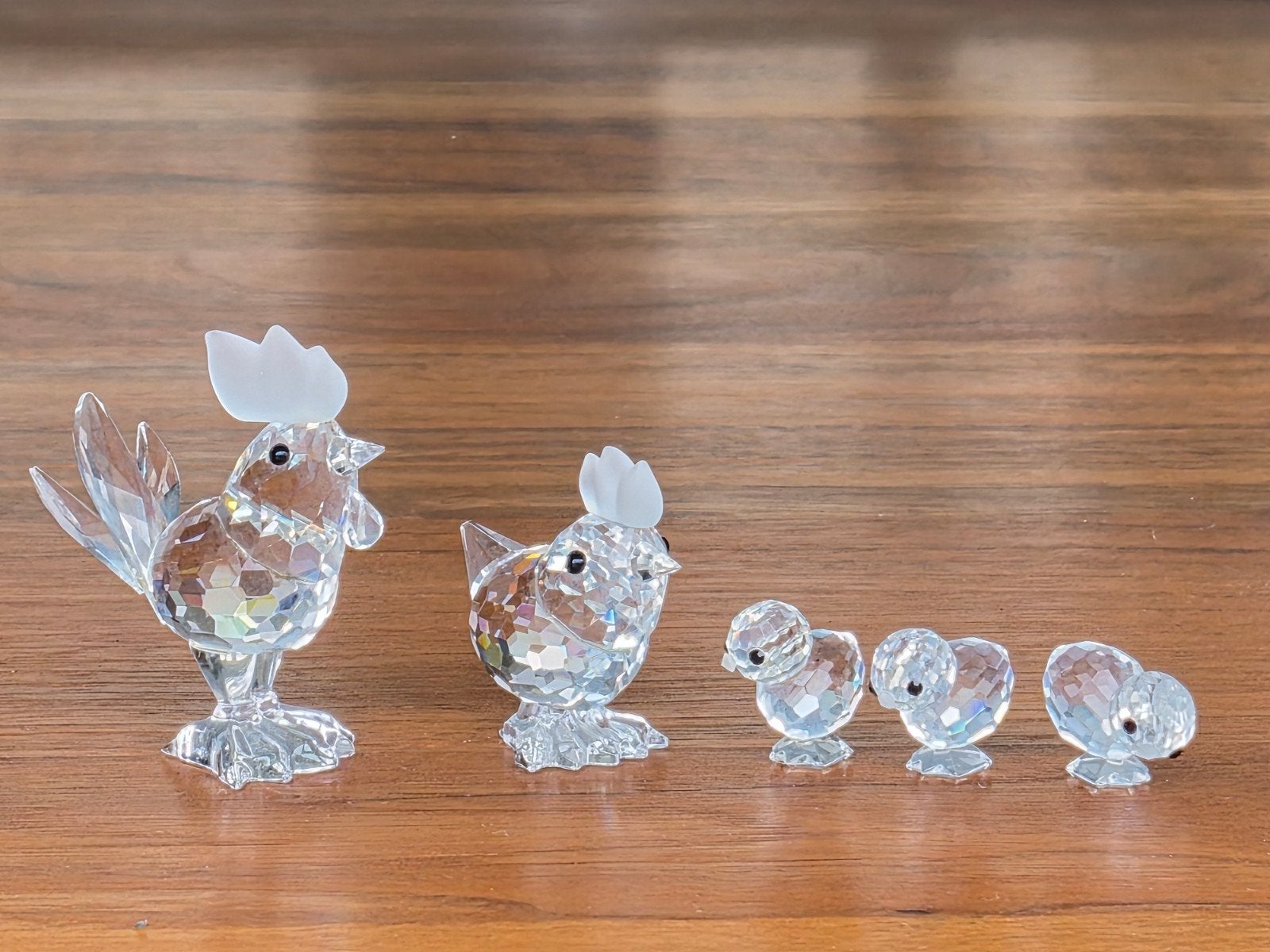 Swarovski Kristal Kippenfamilie - Haan, Kip en Kuikens, Verzamelen, Ophalen of Verzenden, Zo goed als nieuw, Figuurtje