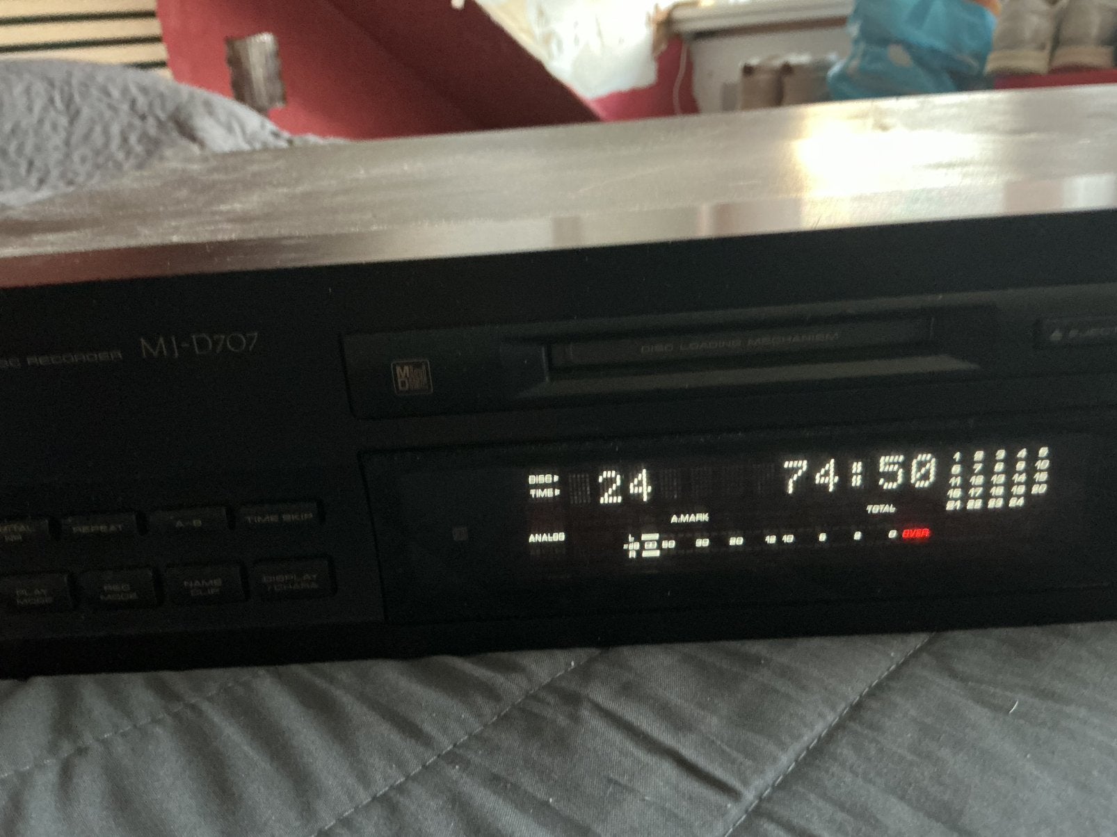 Pioneer MJ-D707 Minidisc Speler/Recorder + 4 minidisks, Ophalen, Minidisc-recorder