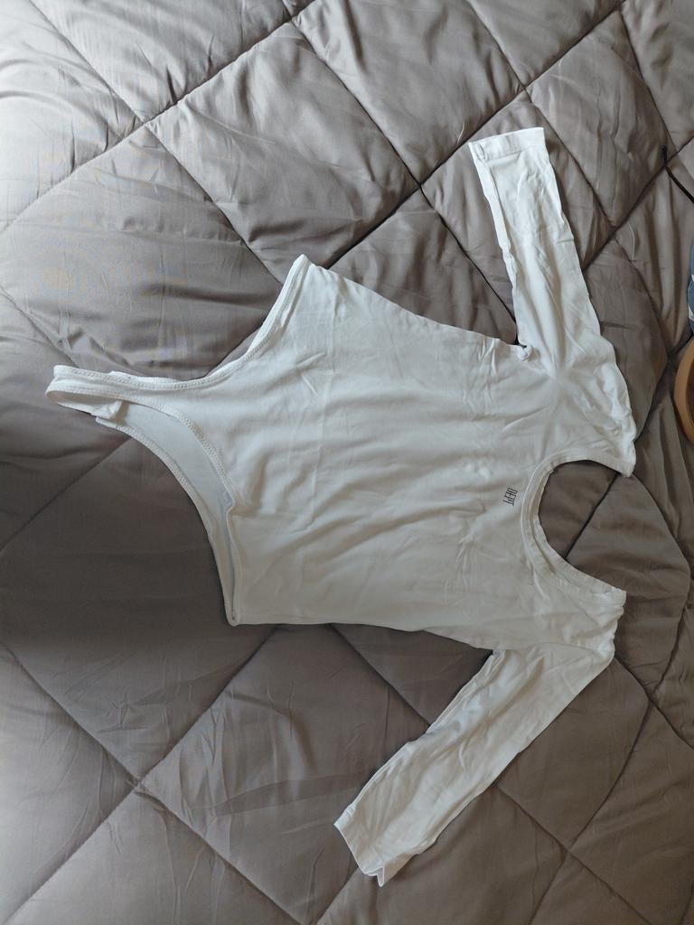 Witte longsleeve bodystocking van Dept, maat M, Maat 38/40 (M), Wit, Ophalen of Verzenden, Zo goed als nieuw