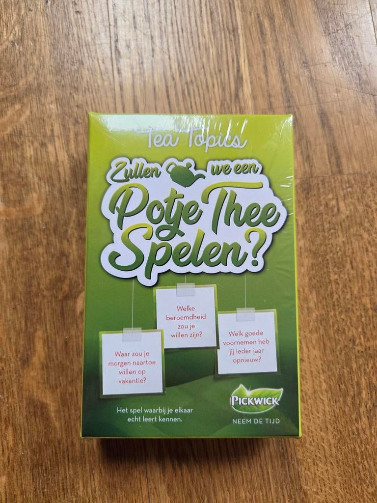 Tea topics spel - Zullen we een Potje Thee spelen? - nieuw, Vijf spelers of meer, Ophalen of Verzenden, Nieuw, Pickwick