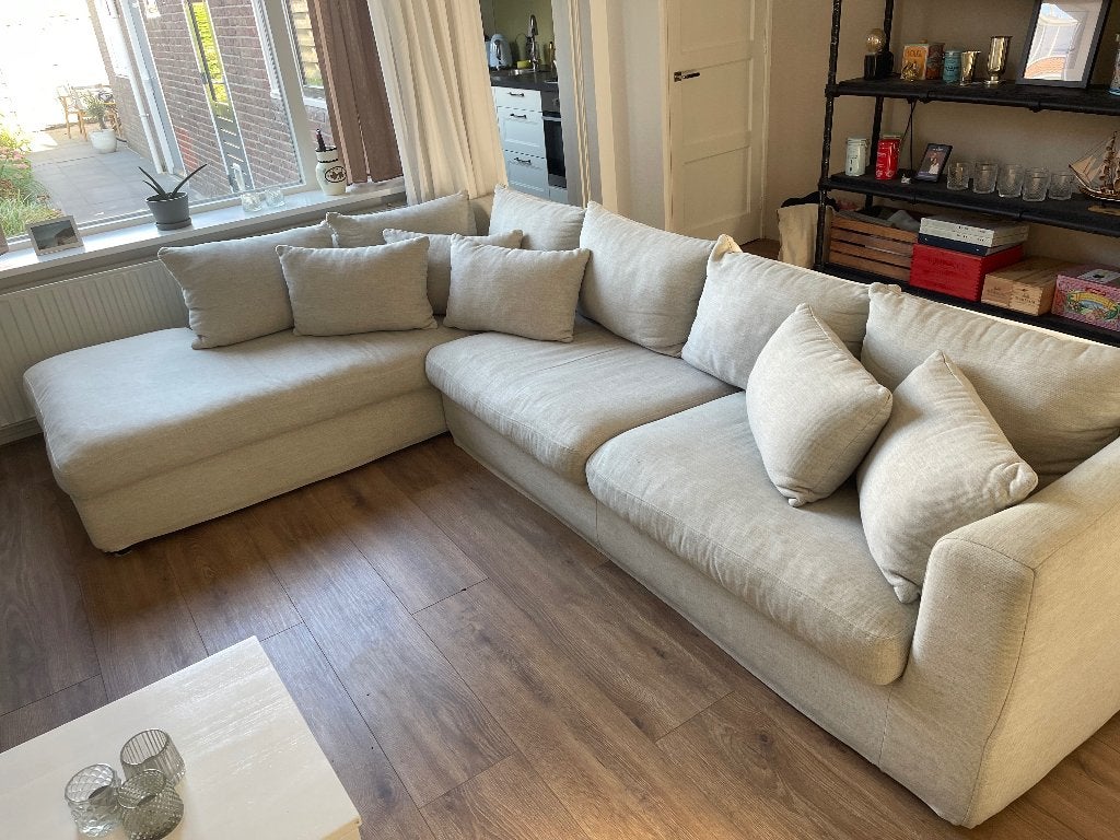 Hoekbank 3m x 2,2m, Ophalen, 250 tot 300 cm, Gebruikt, Hoekbank