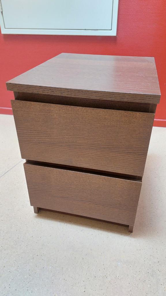Bruin ladekastje Malm Ikea, Ophalen, Zo goed als nieuw, Minder dan 45 cm, Minder dan 55 cm