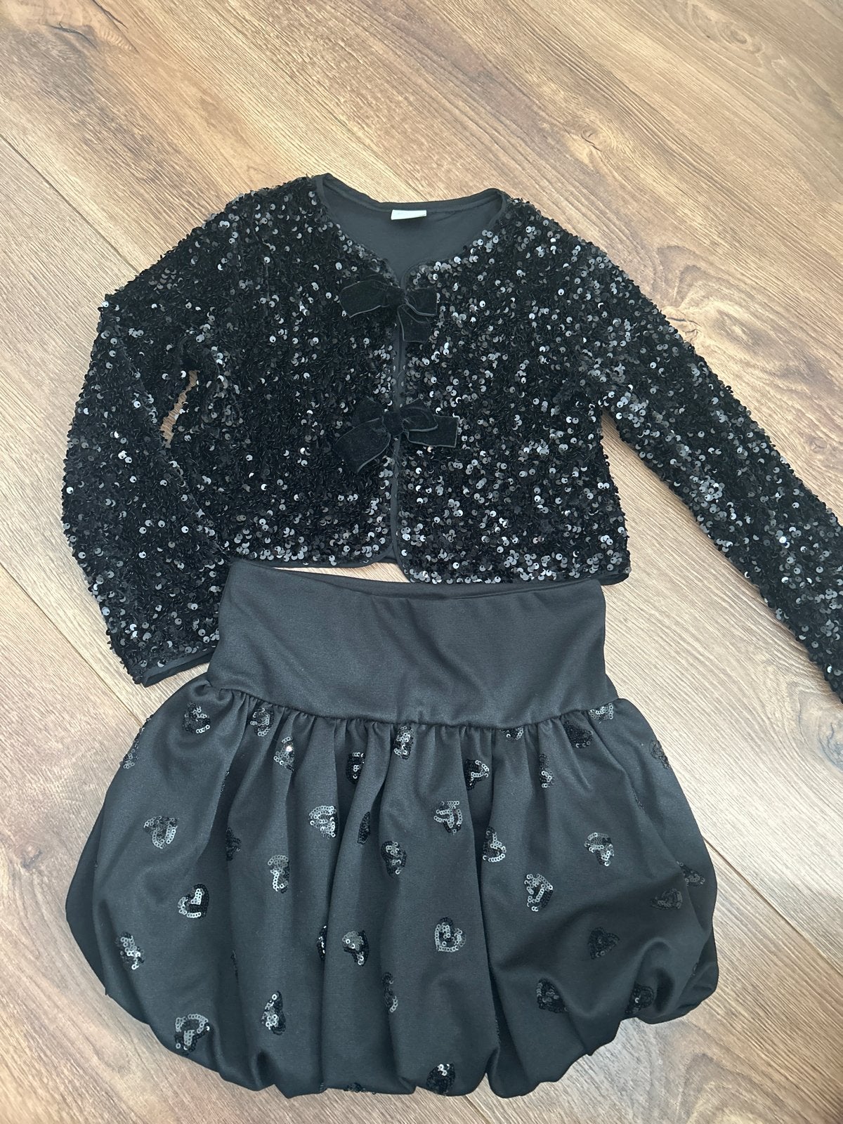 Zara Pailletten Set: Bolero & Rokje, Ophalen of Verzenden, Zo goed als nieuw, Meisje