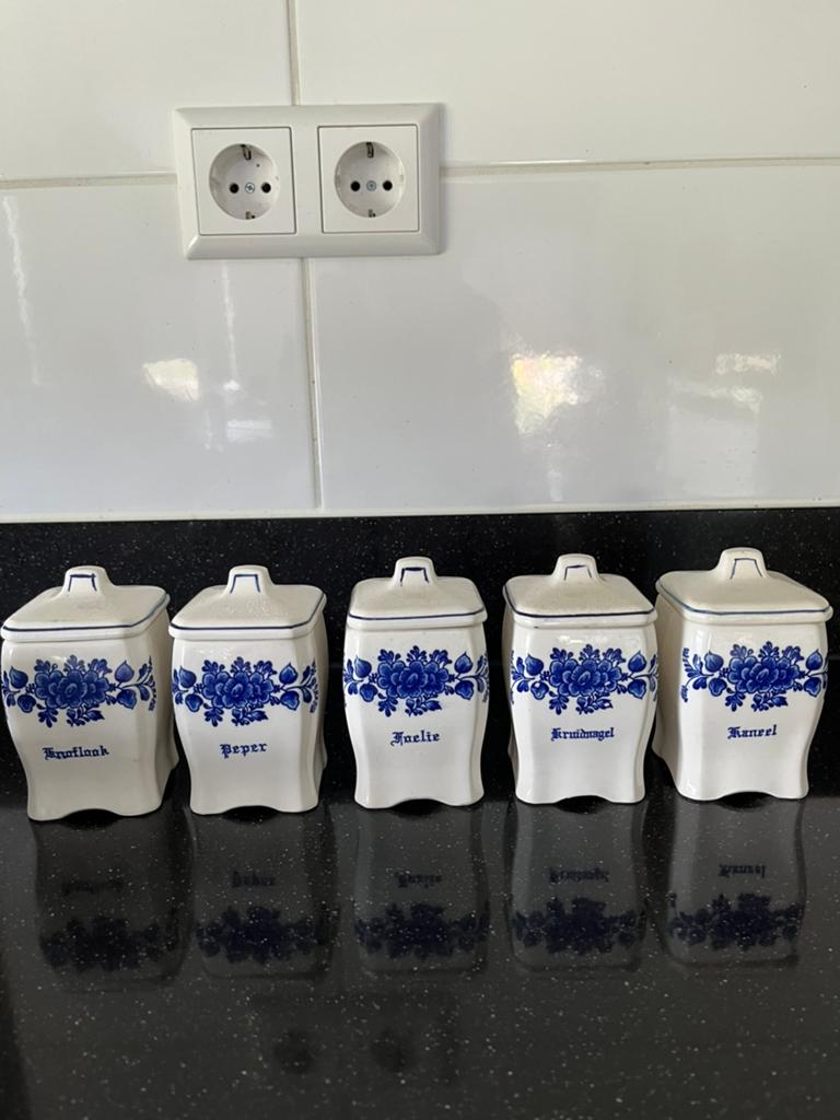 Delfts blauw kruiden setje, Antiek en Kunst, Ophalen of Verzenden