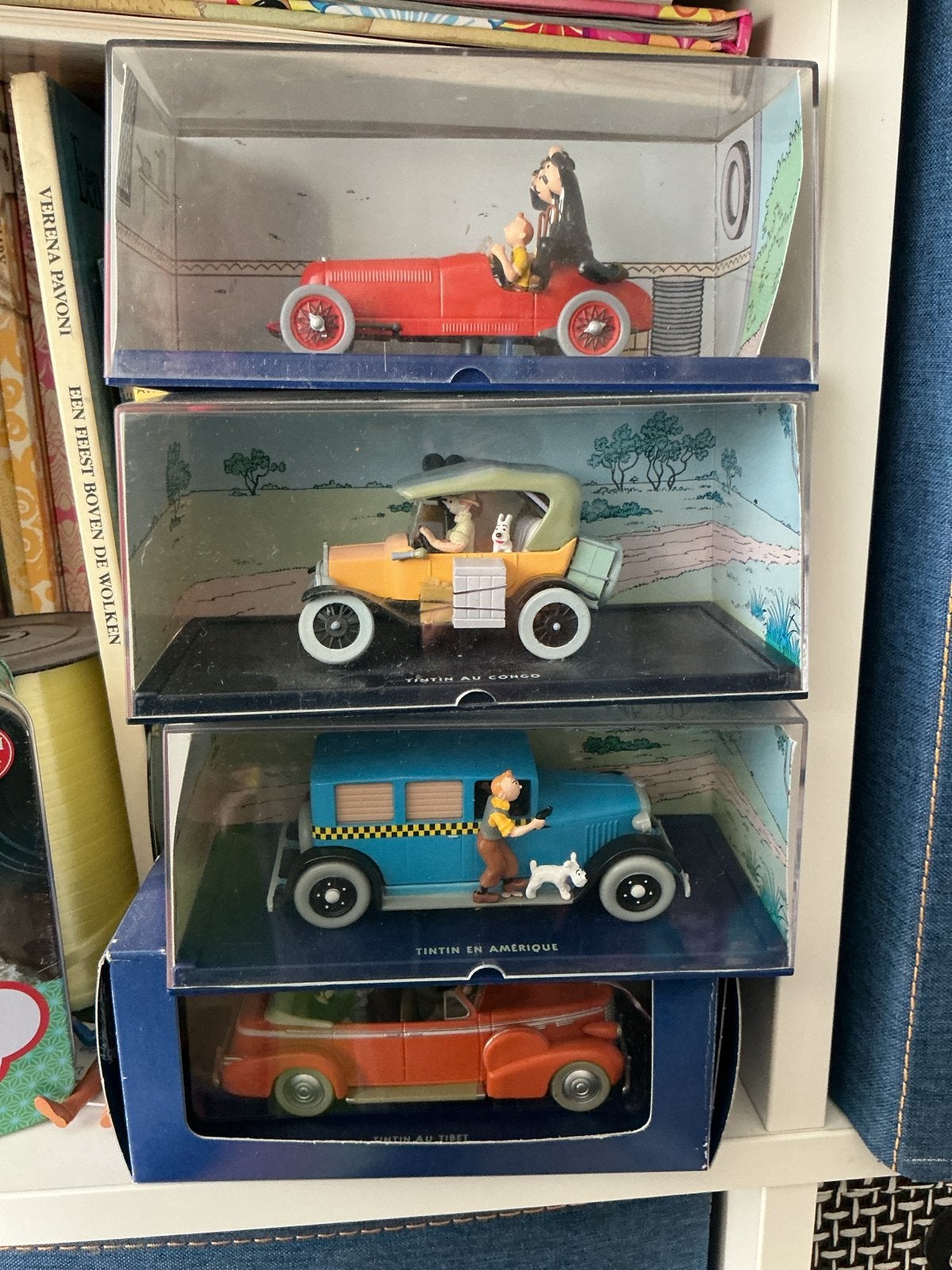 Set van 4 Kuifje modelauto's in originele verpakking, Ophalen of Verzenden, Nieuw, Auto, Overige merken