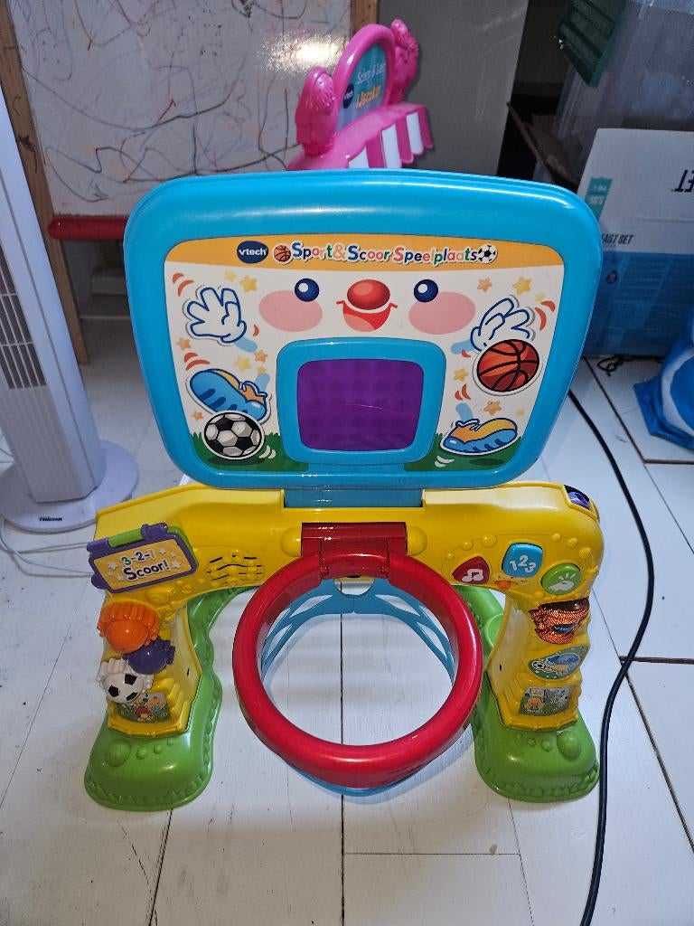 V-tech goal + basket, Kinderen en Baby's, Speelgoed | Vtech, Ophalen, Gebruikt, 6 maanden tot 2 jaar