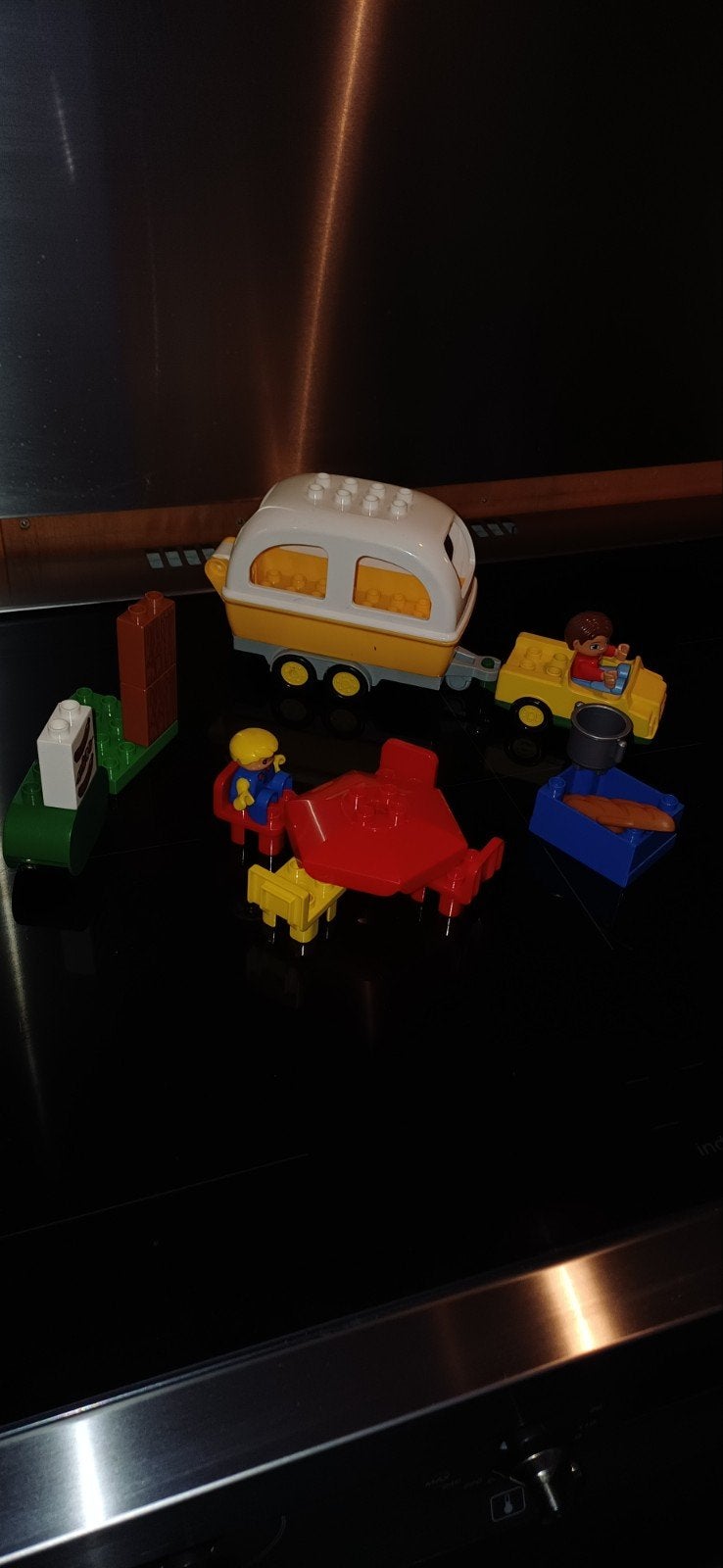 LEGO Duplo Camper met Caravan en Picknickset, Ophalen, Inclusief minifiguren, Gebruikt, Duplo