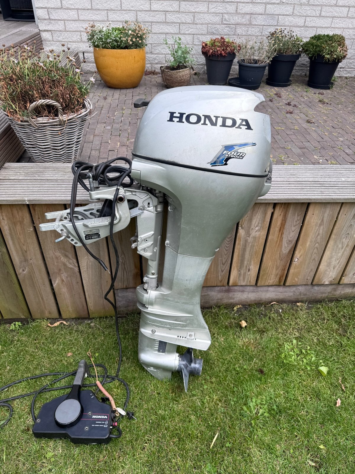 Honda BF 10D Buitenboordmotor langstaart- 10 PK - 2008, Ophalen, Gebruikt, Met afstandsbediening, 5 tot 10 pk