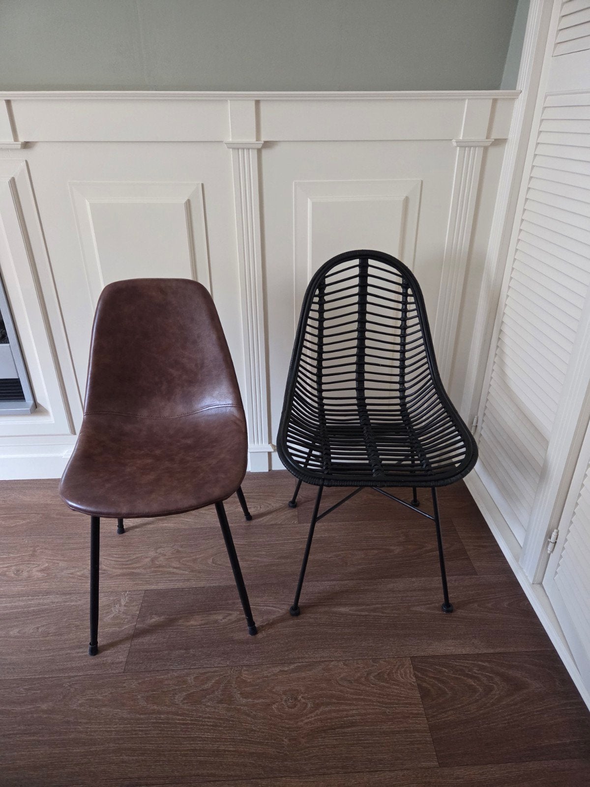 4 industriële eetkamerstoelen, Ophalen, Industrieel, Modern, Vier, Overige materialen