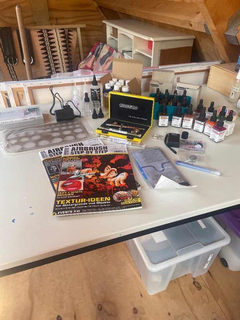 Complete airbrush set, Ophalen, Gebruikt