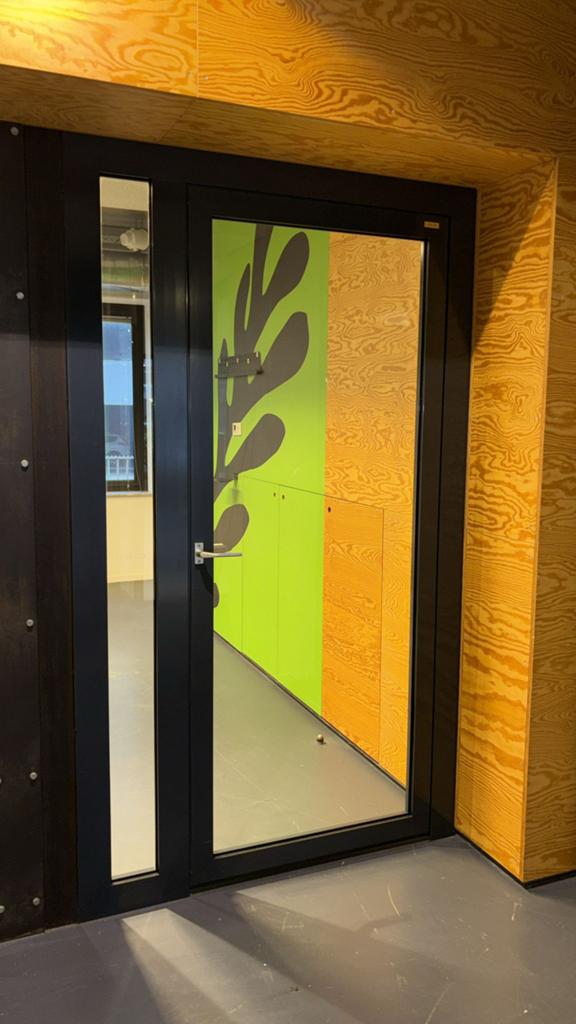 4 stuks aluminium deuren, Ophalen, 120 cm of meer, Binnendeur, Zo goed als nieuw