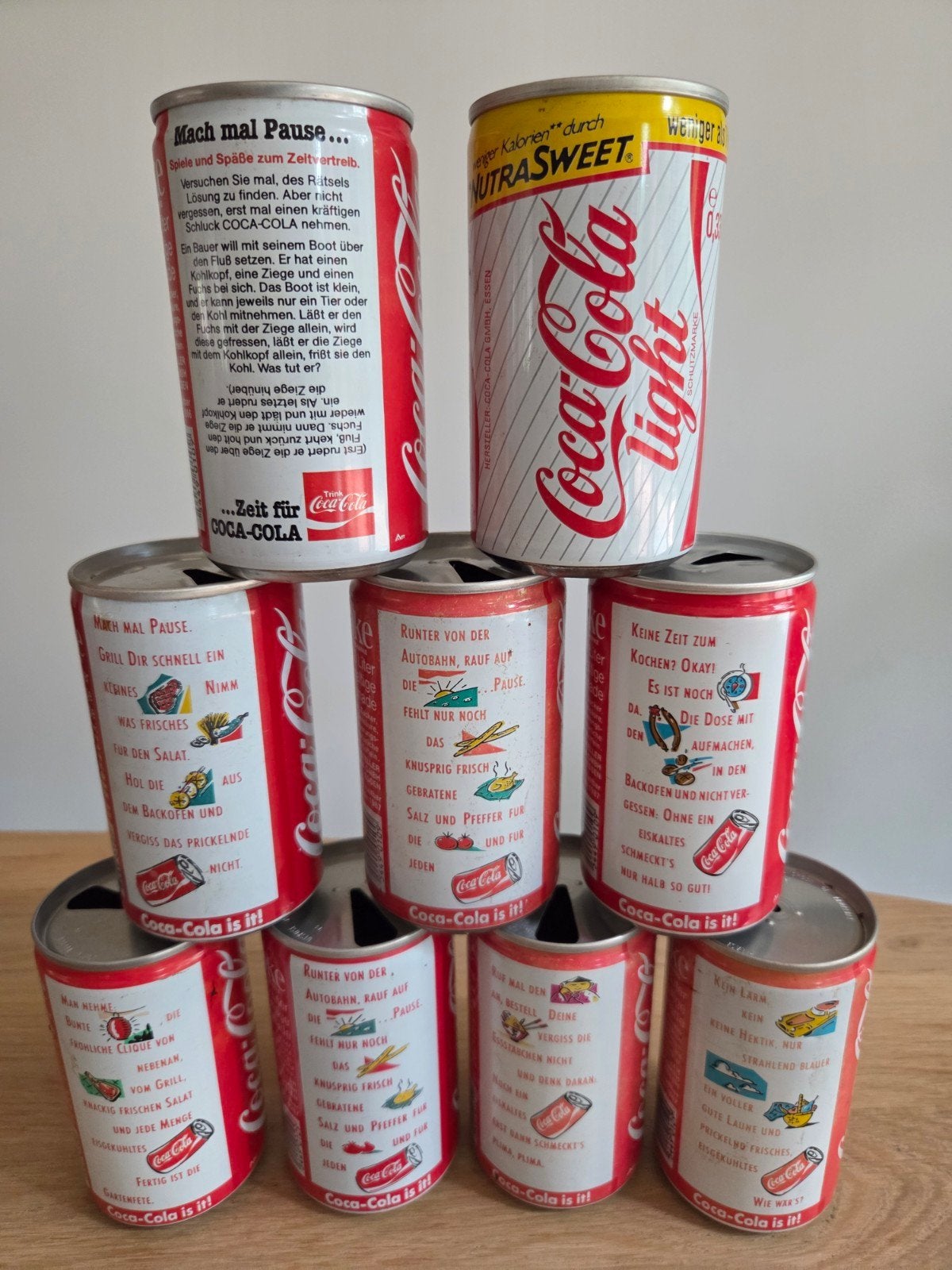 Vintage Coca-Cola blikjes collectie - diverse edities, Ophalen of Verzenden, Gebruikt