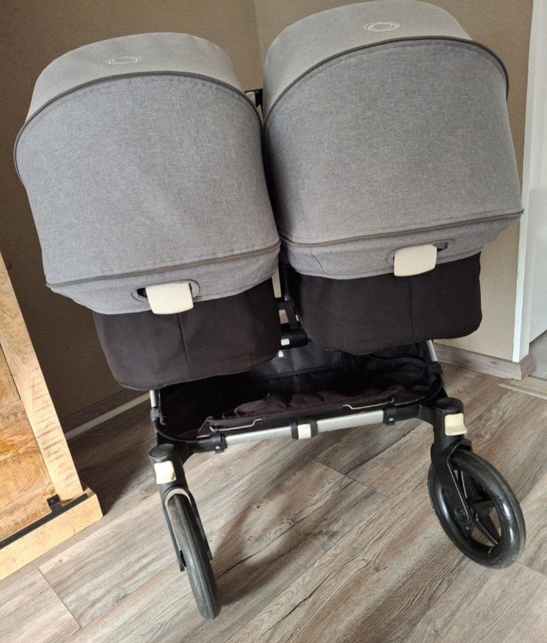 bugaboo donkey duo kinderwagen zwart grijs, Ophalen of Verzenden, Kinderwagen of Buggy