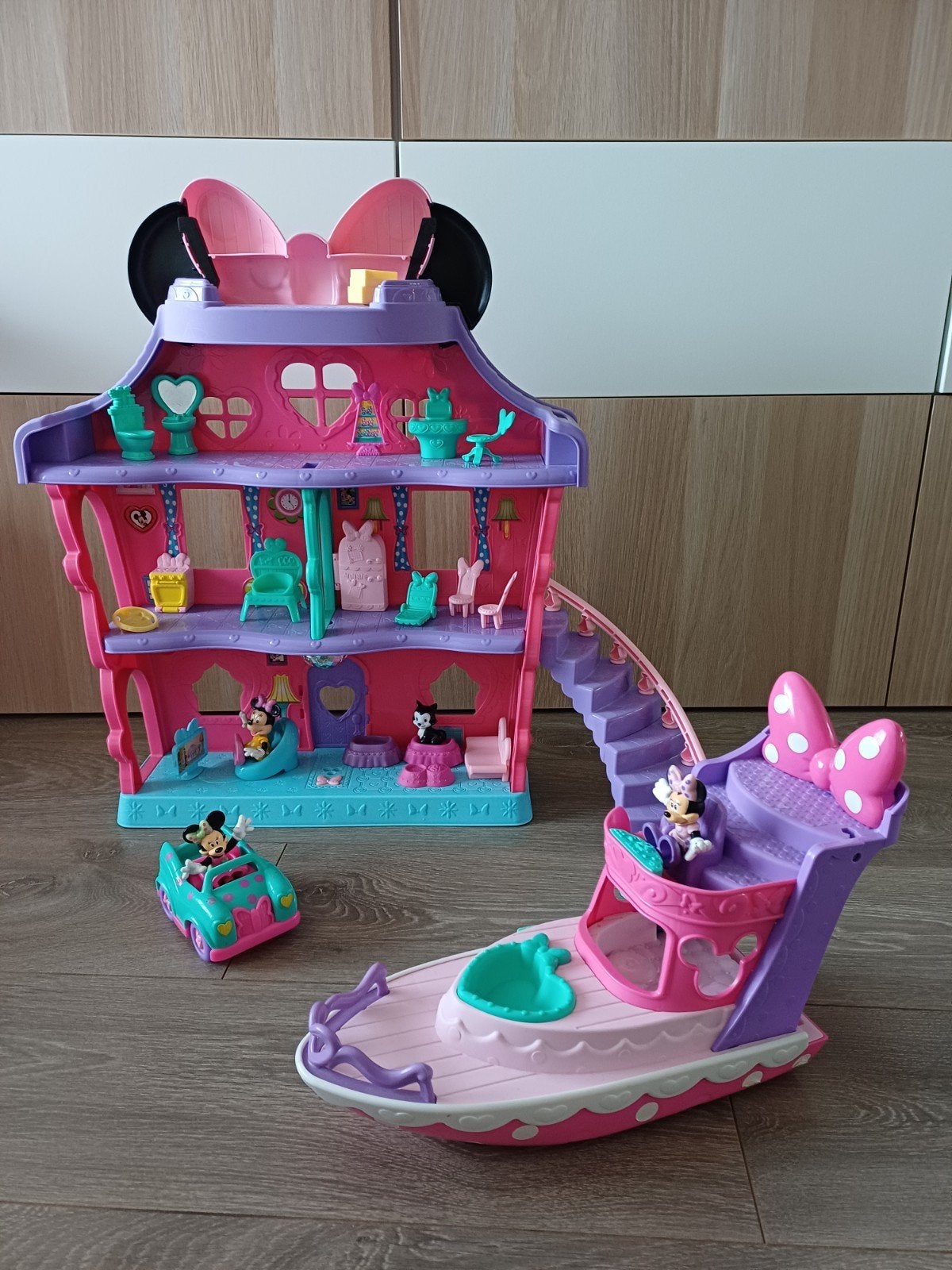 grote set minnie mouse  speelgoed, Ophalen, Gebruikt