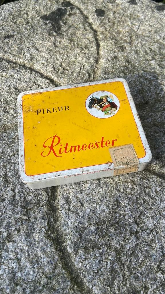 Vintage Ritmeester Pikeur Sigarenblikje, Ophalen of Verzenden, Gebruikt, Overige, Overige merken