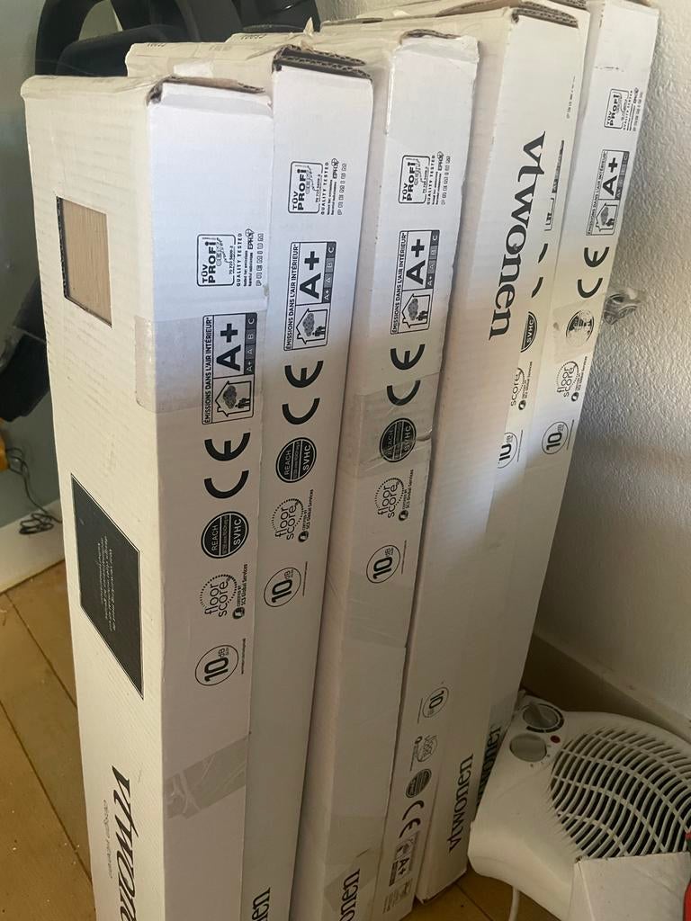 Ambiant PVC click 6x vloer vissengraat VT Wonen Natural Oak, Kunststof, 50 tot 150 cm, Overige typen, Nieuw