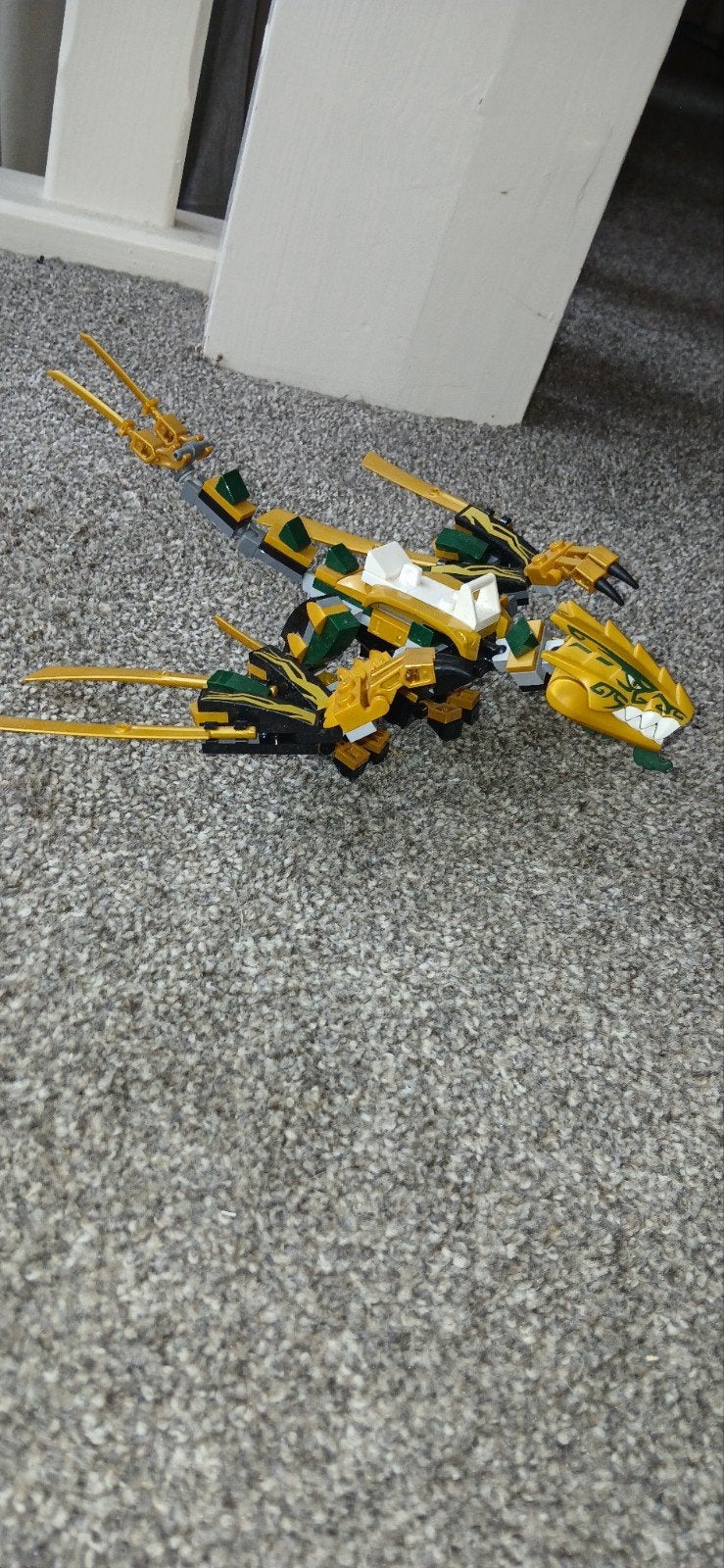 Gouden draak Lego, Ophalen, Gebruikt