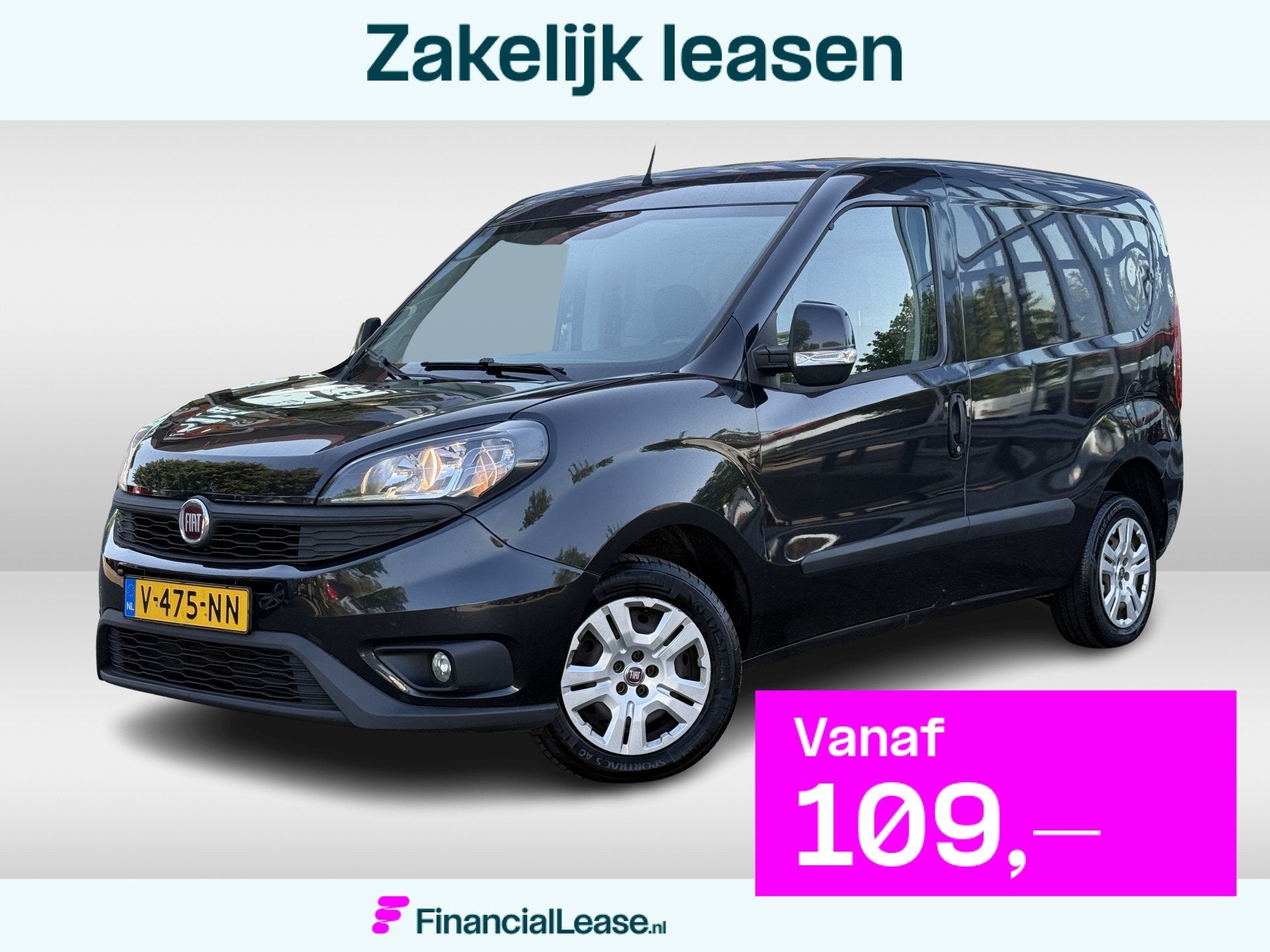Fiat Doblò Cargo 1.3 MJ L1H1 SX | Navi | Cruisec. | PDC | A, Voorwielaandrijving, Stof, Gebruikt, 4 cilinders