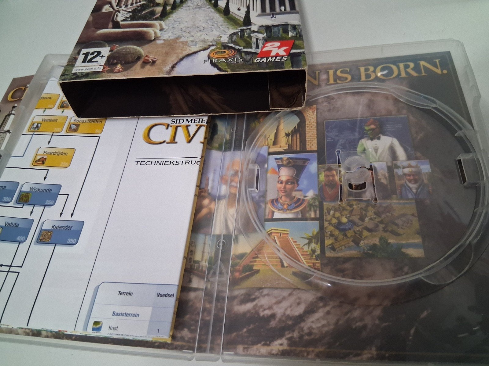 Sid Meier's Civilization IV - Doosje en Boekje (ZONDER SPEL), Ophalen of Verzenden, Zo goed als nieuw