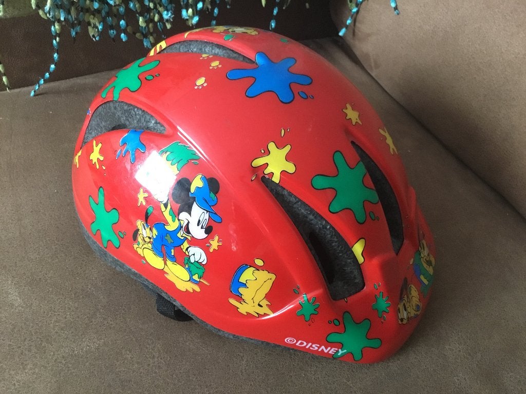 Disney Kinder Fietshelm - maat 22 - Nino-Mickey, Fietsen en Brommers, Fietsaccessoires | Fietshelmen, Gebruikt, Onbekend, Jongen of Meisje