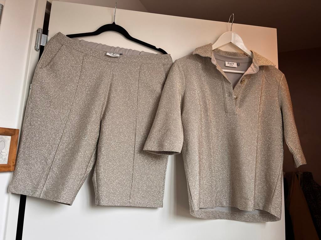 DAY Birger et Mikkelsen glitter set (top & broek), Ophalen of Verzenden, Zo goed als nieuw, Maat 38/40 (M)