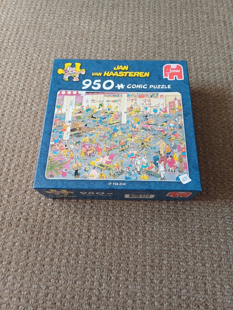 Puzzel Jan van Haasteren 950 st. fitness, Ophalen of Verzenden, 500 t/m 1500 stukjes, Zo goed als nieuw, Legpuzzel