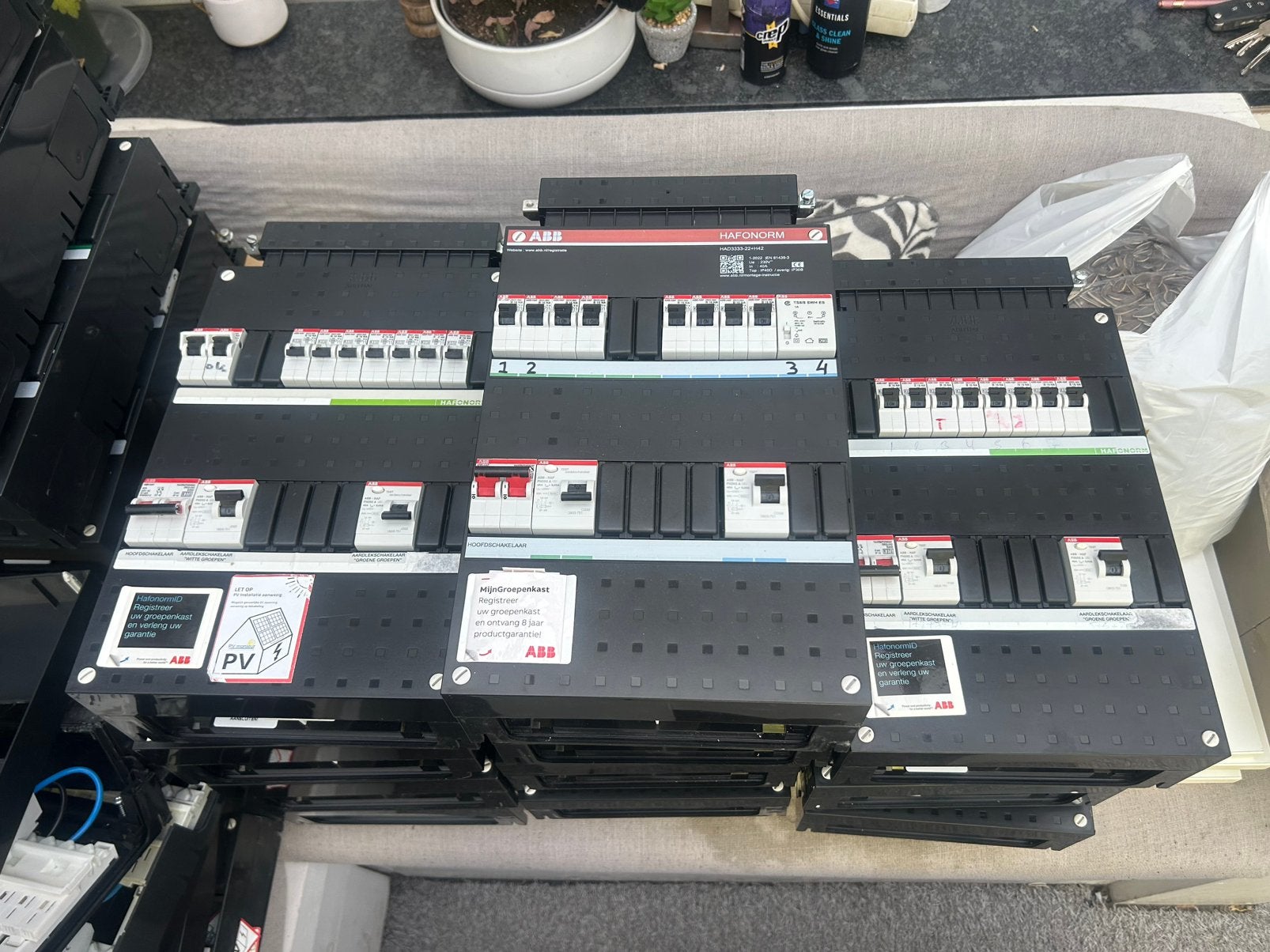 Abb groepenkast  14 x, Ophalen of Verzenden, Zo goed als nieuw
