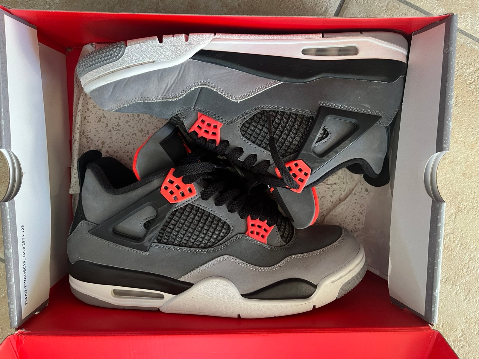 Air Jordan 4 Retro Infrared | Restocks Verified | maat 44, Ophalen, Zo goed als nieuw
