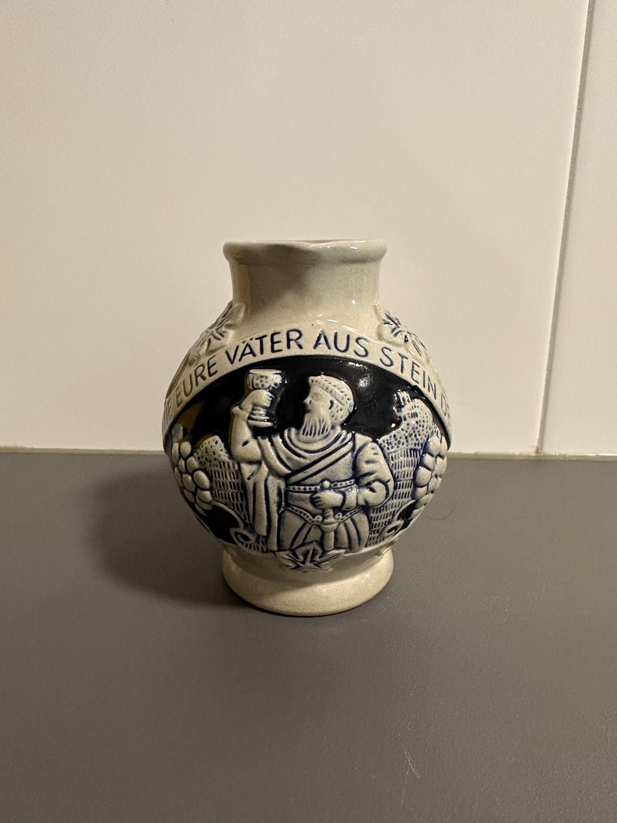 Vintage Duitse wijnkan / kruik – 1/4 liter, Ophalen of Verzenden