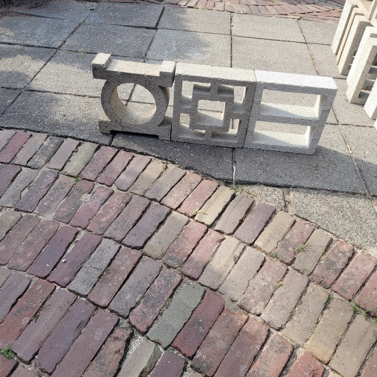 patioblokken voor muurtje buiten of wandrek binnen, Huis en Inrichting, Woonaccessoires | Wandplanken en Boekenplanken, Ophalen