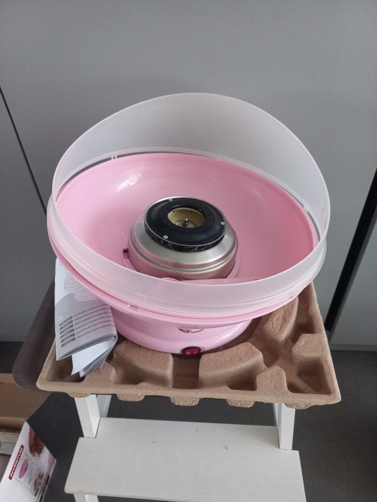Suikerspin machine, Overige typen, Ophalen of Verzenden, Zo goed als nieuw, Roze