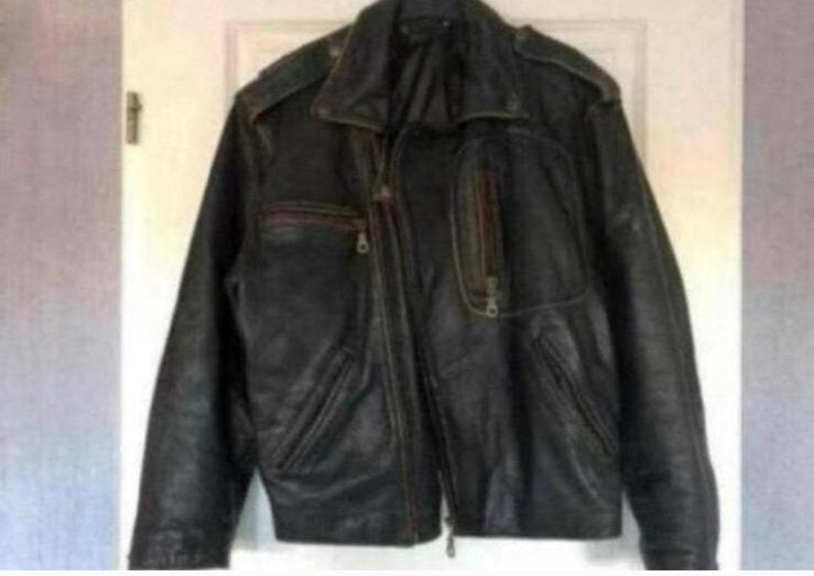 Leren (motor) jas maat L, Ophalen of Verzenden, Tweedehands, Dames, Jas | leer