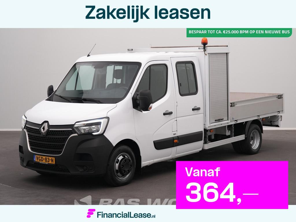 Renault Master 145PK Dubbel Cabine Open Laadbak met Kist Dub, 145 pk, Stof, Gebruikt, Euro 6