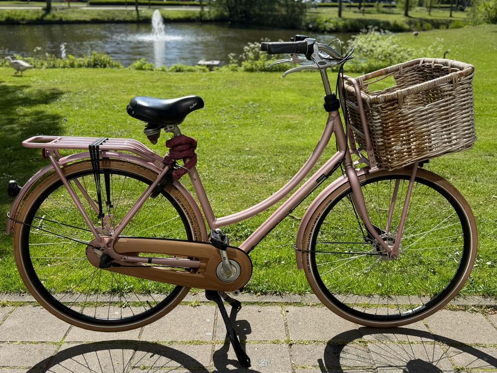 Batavus metalic Roze dames 28inch, Ophalen, Versnellingen, Batavus, 56 cm of meer