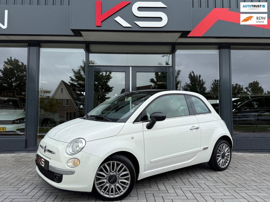 Fiat 500 1.2 Cult Pano Digital Climate Leder Pdc, Gebruikt, 1242 cc, 4 cilinders, 840 kg